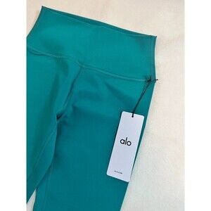 NWT Alo Yoga High-Waist Airbrush 7/8th Legging Emerald Isle Size S